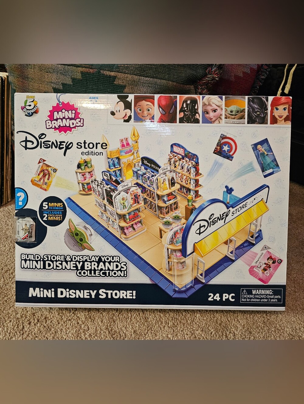 Zuru 5 Surprise Mini Brands DISNEY STORE Play Set Display Store With Shelves NIB